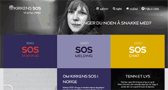 Desktop Screenshot of kirkens-sos.no